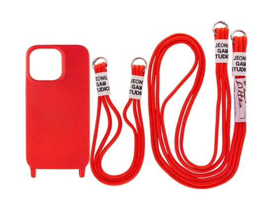 Чехол TPU two straps California для Apple iPhone 12 Pro / 12 (6.1") Красный