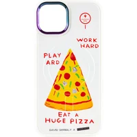 TPU+PC чехол Funny pictures with MagSafe для Apple iPhone 12 Pro / 12 (6.1") Pizza