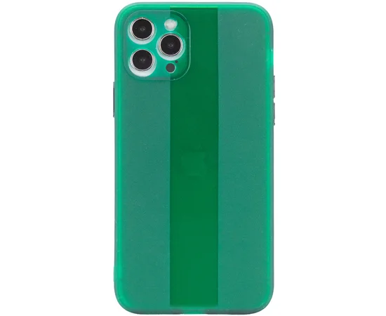 Чехол TPU Glossy Line Full Camera для Apple iPhone 12 Pro (6.1") Зеленый