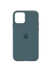 Чехол Silicone Case Full Protective (AA) для Apple iPhone 12 Pro / 12 (6.1") Зеленый / Pine green