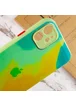 Чехол TPU+Glass Impasto abstract для Apple iPhone 12 (6.1") Yellow green