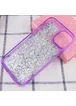 TPU+PC чехол Sparkle (glitter) для Apple iPhone 12 Pro / 12 (6.1") Фиолетовый