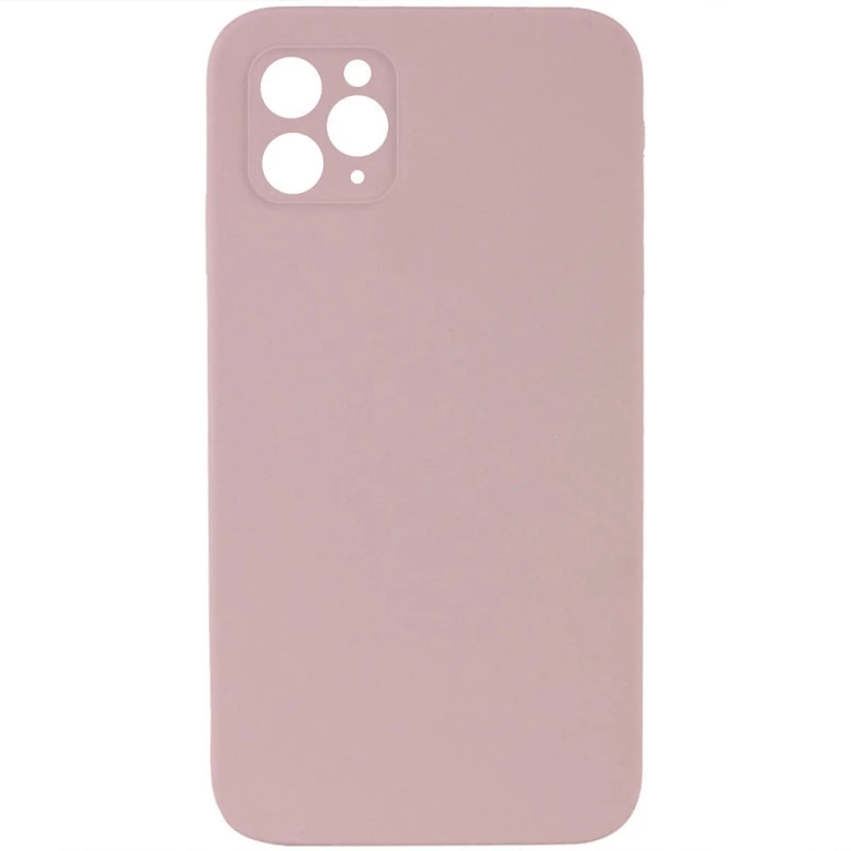 Чохол Silicone Case Lakshmi Square Full Camera для Apple iPhone 12 (6.1") Рожевий / Pink Sand