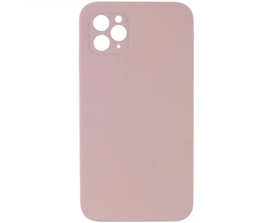 Чехол Silicone Case Lakshmi Square Full Camera для Apple iPhone 12 (6.1") Розовый / Pink Sand