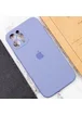 Чехол Silicone Case Full Camera Protective (AA) для Apple iPhone 12 Pro (6.1") Серый / Lavender Gray