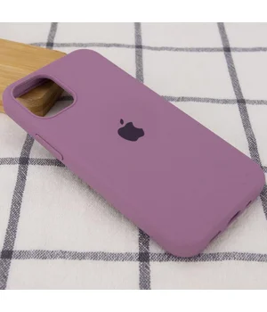Чехол Silicone Case Full Protective (AA) для Apple iPhone 12 Pro / 12 (6.1") Лиловый / Lilac Pride