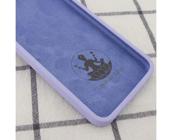 Чехол Silicone Case Lakshmi Square Full Camera для Apple iPhone 12 (6.1") Сиреневый / Dasheen