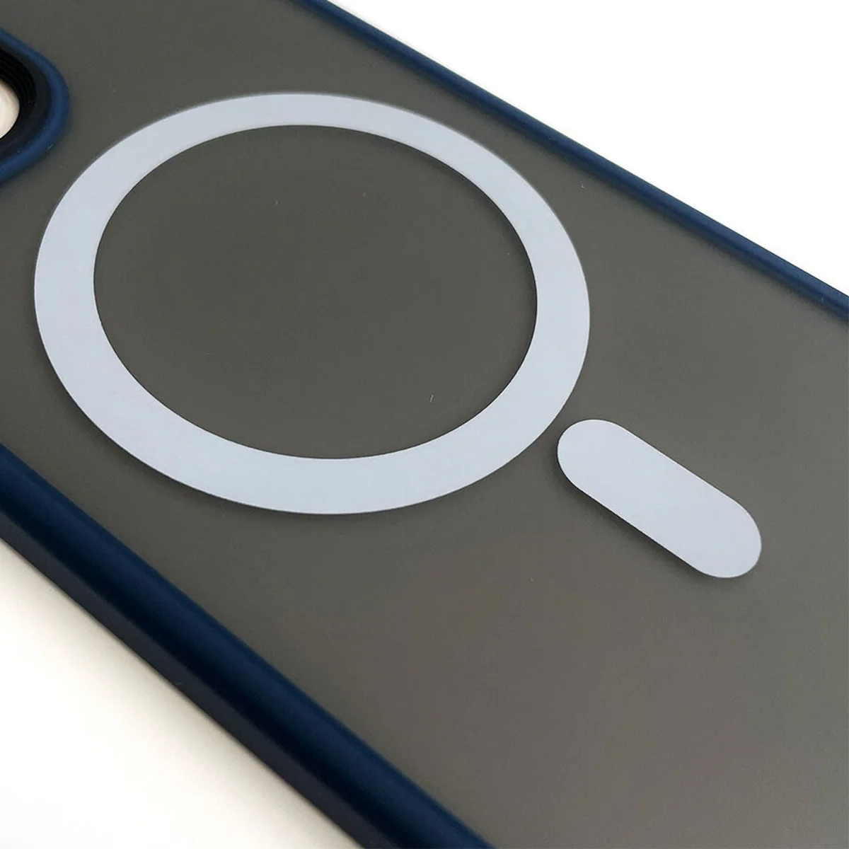 TPU+PC чехол Metal Buttons with MagSafe для Apple iPhone 12 Pro / 12 (6.1") Синий