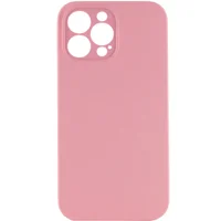 Чехол Silicone Case Lakshmi Square Full Camera для Apple iPhone 12 Pro (6.1") Розовый / Light pink