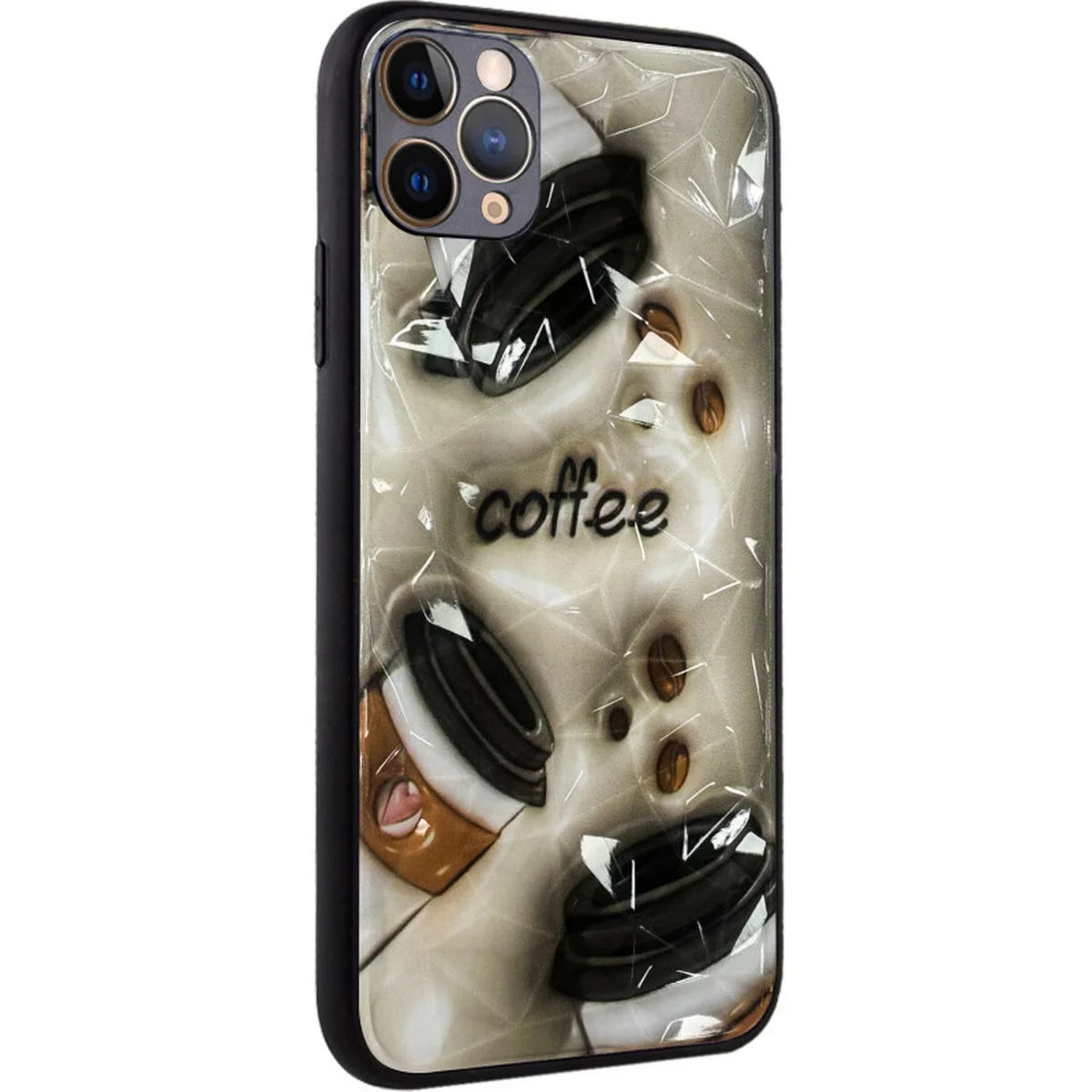 TPU+PC чехол Prisma Plushie для Apple iPhone 12 Pro (6.1") Coffee