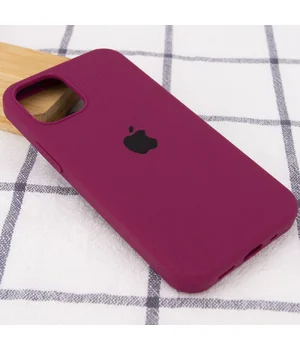 Чехол Silicone Case Full Protective (AA) для Apple iPhone 12 Pro / 12 (6.1") Бордовый / Maroon