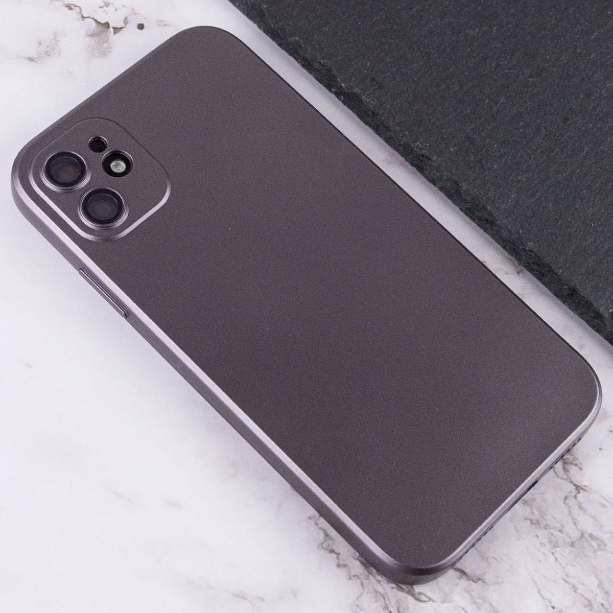Чехол ультратонкий TPU Serene для Apple iPhone 12 (6.1") Gray