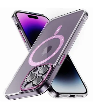 Чохол TPU+PC Colorful with MagSafe для Apple iPhone 12 Pro (6.1") Pink