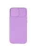 Чехол Camshield Square TPU со шторкой для камеры для Apple iPhone 12 Pro / 12 (6.1") Сиреневый