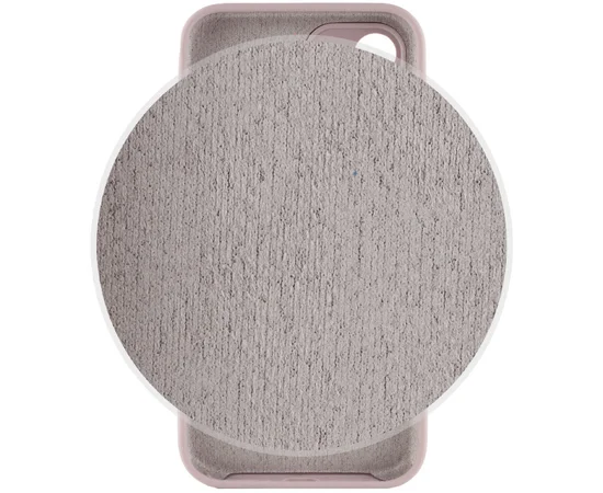 Чехол Silicone Case Lakshmi Square Full Camera для Apple iPhone 12 (6.1") Серый / Lavender