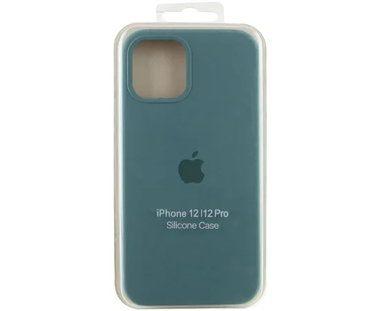 Чехол Silicone Case Full Protective (AA) для Apple iPhone 12 Pro / 12 (6.1") Зеленый / Light cactus
