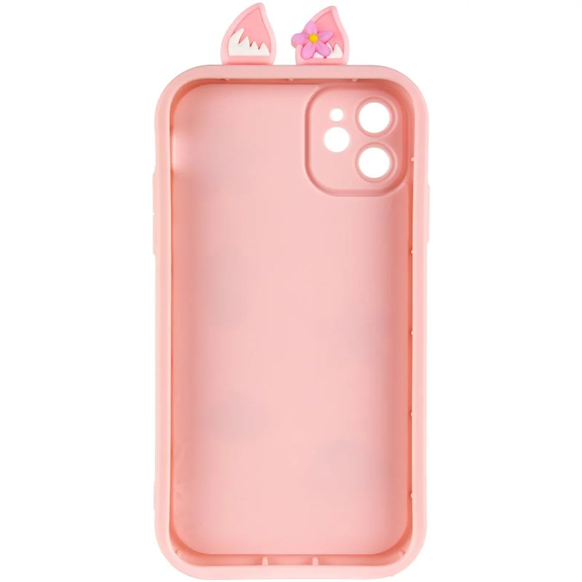 Чехол TPU Toys Case with Ears для Apple iPhone 12 (6.1") Light Pink