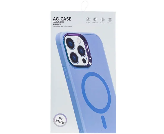 Чехол TPU+Glass Sapphire Mag Evo case для Apple iPhone 12 Pro / 12 (6.1") Lilac Blue