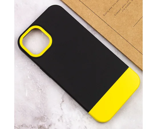 Чехол TPU+PC Bichromatic для Apple iPhone 12 Pro / 12 (6.1") Black / Yellow