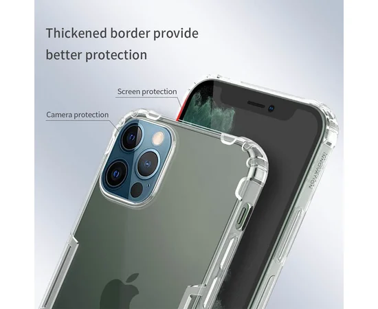 TPU чехол Nillkin Nature Series для Apple iPhone 12 Pro / 12 (6.1") Бесцветный (прозрачный)