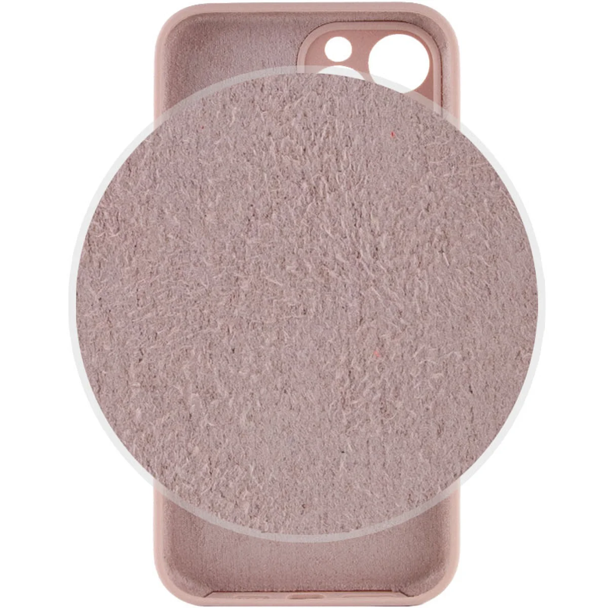 Чехол Silicone Case Lakshmi Square Full Camera для Apple iPhone 12 Pro (6.1") Розовый / Pink Sand