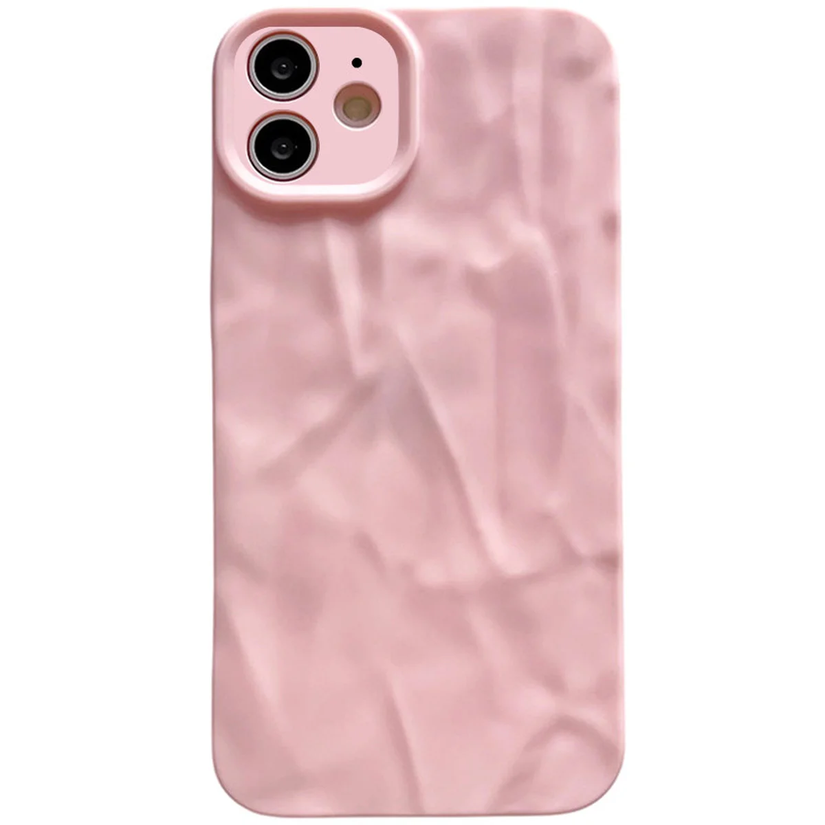 Чохол TPU Texture для Apple iPhone 12 (6.1") Pink