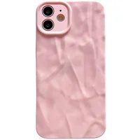 Чохол TPU Texture для Apple iPhone 12 (6.1") Pink