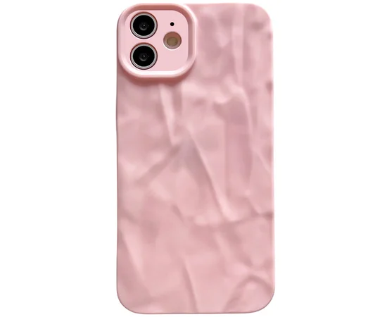 Чехол TPU Texture для Apple iPhone 12 (6.1") Pink