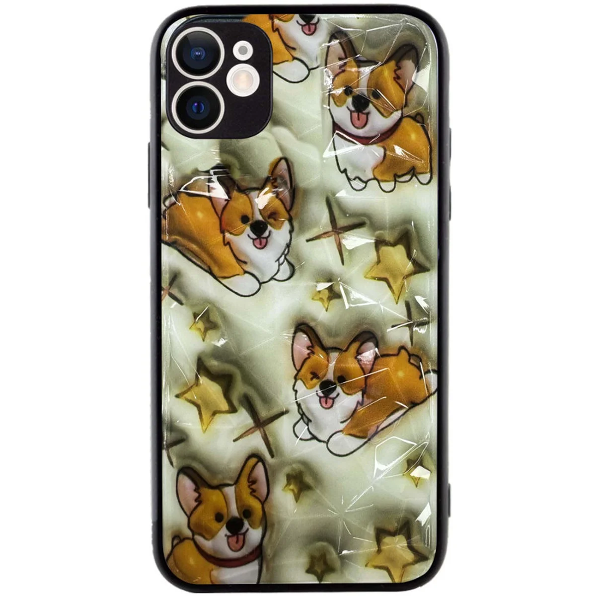 TPU+PC чехол Prisma Plushie для Apple iPhone 12 (6.1") Corgi