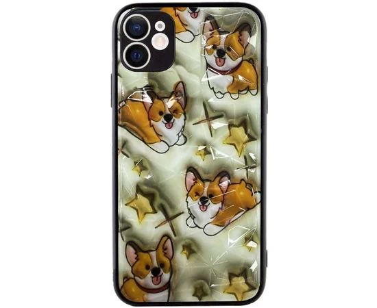 TPU+PC чехол Prisma Plushie для Apple iPhone 12 (6.1") Corgi