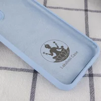 Чехол Silicone Case Lakshmi Square Full Camera для Apple iPhone 12 (6.1") Голубой / Mist blue