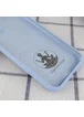 Чехол Silicone Case Lakshmi Square Full Camera для Apple iPhone 12 (6.1") Голубой / Mist blue