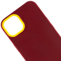 Чехол TPU+PC Bichromatic для Apple iPhone 12 Pro / 12 (6.1") Brown burgundy / Yellow