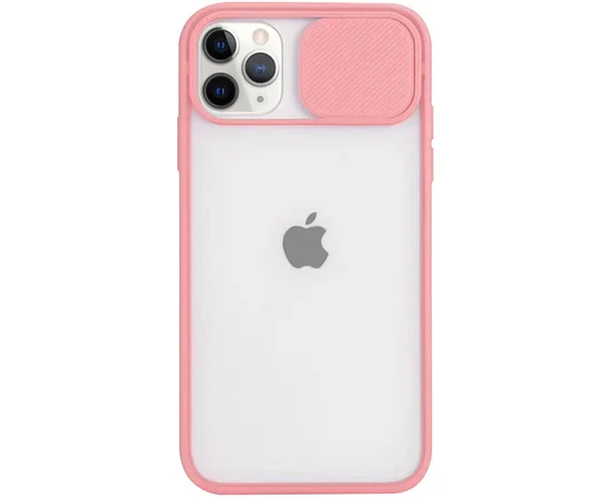 Чехол Camshield mate TPU со шторкой для камеры для Apple iPhone 12 Pro / 12 (6.1") Розовый