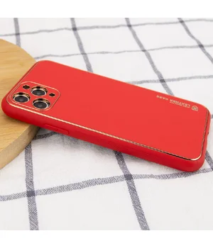 Шкіряний чохол Xshield для Apple iPhone 12 Pro (6.1 ") Червоний / Red