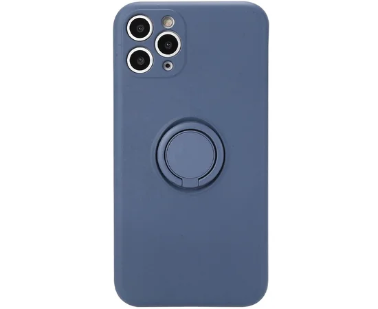 Чехол TPU Candy Ring Full Camera для Apple iPhone 12 Pro (6.1") Серый / Lavender Gray