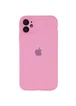 Чехол Silicone Case Full Camera Protective (AA) для Apple iPhone 12 (6.1") Розовый / Light pink / PVH