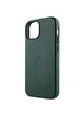 Кожаный чехол Leather Case (AAA) with MagSafe для Apple iPhone 12 Pro / 12 (6.1") Forest Green