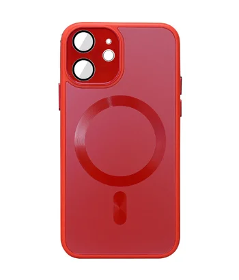 Чохол TPU+Glass Sapphire Midnight with MagSafe для Apple iPhone 12 (6.1") Червоний / Red Чохол TPU+Glass Sapphire Midnight with MagSafe для Apple iPhone 12 (6.1") Червоний / Red