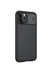 Карбоновая накладка Nillkin Camshield (шторка на камеру) для Apple iPhone 12 Pro / 12 (6.1") Черный / Black