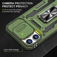 Ударопрочный чехол Camshield Army Ring для Apple iPhone 12 Pro / 12 (6.1") Оливковый / Army Green