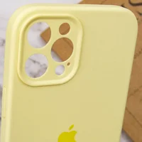 Чохол Silicone Case Full Camera Protective (AA) Apple iPhone 12 Pro (6.1") Жовтий / Mellow Yellow