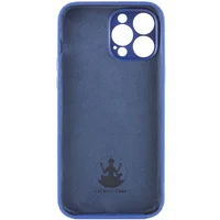 Чехол Silicone Case Lakshmi Square Full Camera для Apple iPhone 12 Pro (6.1") Синий / Deep navy