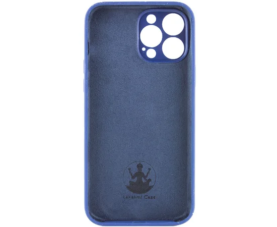Чехол Silicone Case Lakshmi Square Full Camera для Apple iPhone 12 Pro (6.1") Синий / Deep navy