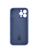 Чехол Silicone Case Lakshmi Square Full Camera для Apple iPhone 12 Pro (6.1") Синий / Deep navy