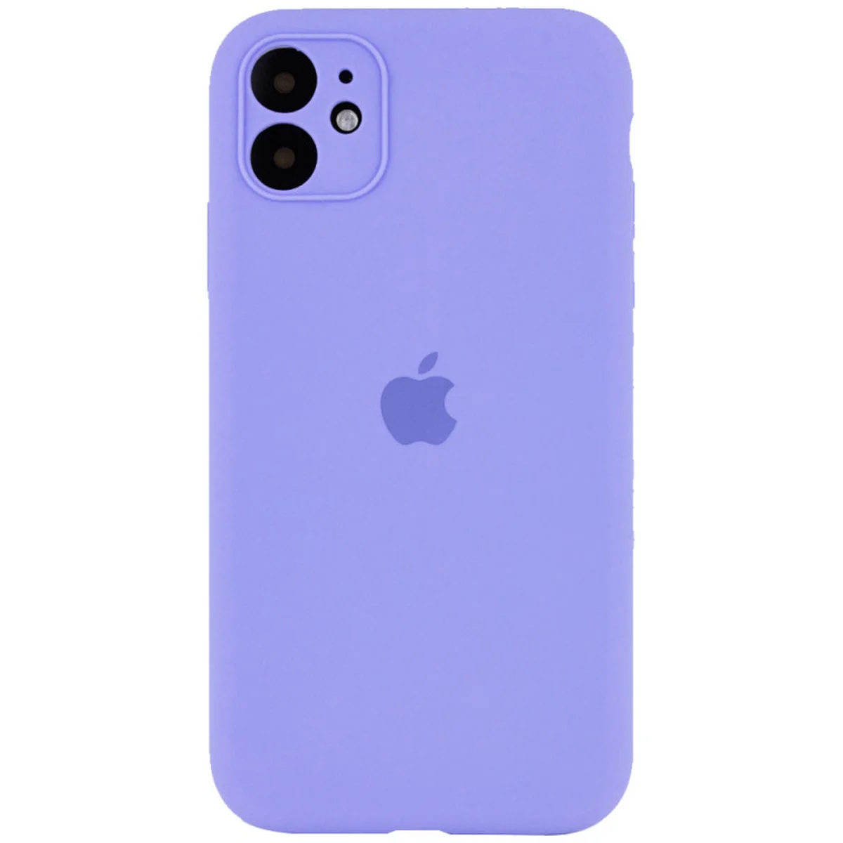 Чохол Silicone Case Full Camera Protective (AA) для Apple iPhone 12 (6.1") Бузковий / Dasheen / PVH