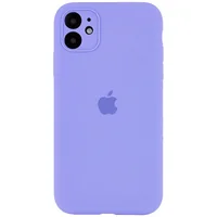 Чохол Silicone Case Full Camera Protective (AA) для Apple iPhone 12 (6.1") Бузковий / Dasheen / PVH