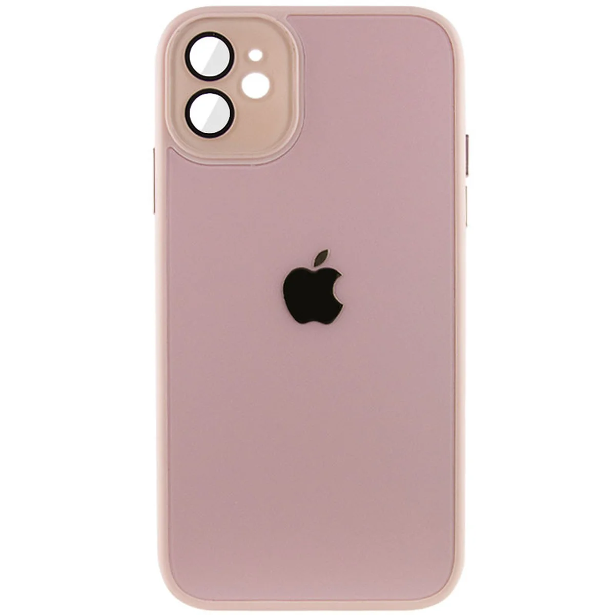 Чехол TPU+Glass Sapphire Midnight для Apple iPhone 12 (6.1") Розовый / Pink Sand
