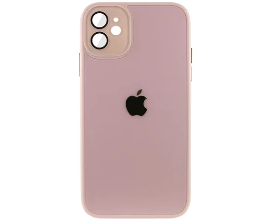 Чехол TPU+Glass Sapphire Midnight для Apple iPhone 12 (6.1") Розовый / Pink Sand