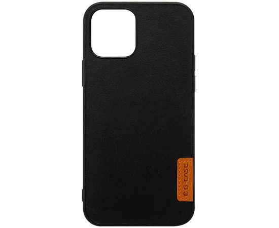 Кожаная накладка G-Case Sheep Skin Dark Series для Apple iPhone 12 Pro / 12 (6.1") Черный